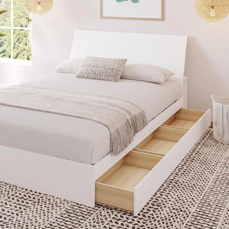 Nexera Full Bed with 3-Drawer Storage (54") -