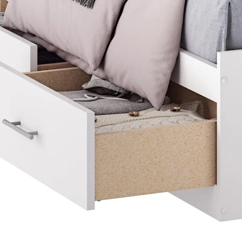 SUA-V Full Bed with 6-Drawer Storage and Headboard (54")
