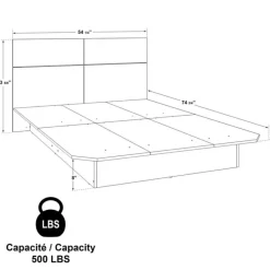 SUA-V Full Bed with Headboard (54")