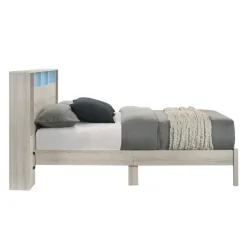 Full Bed with LED, Wireless Charger, USB and Storage - 54