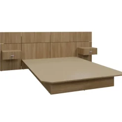 SUA-V Full Bed with Wall Units and Nightstands (54