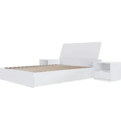 Nexera Full Bedroom Set with 3-Drawer Storage (54