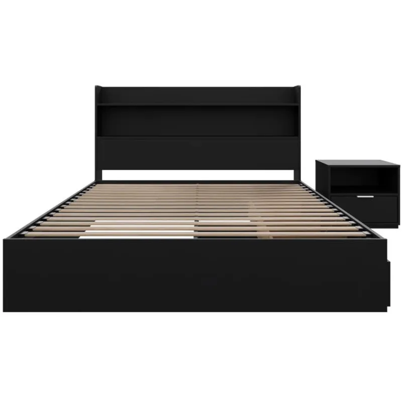 Nexera Full Bedroom Set with Storage (54") - 3pcs -
