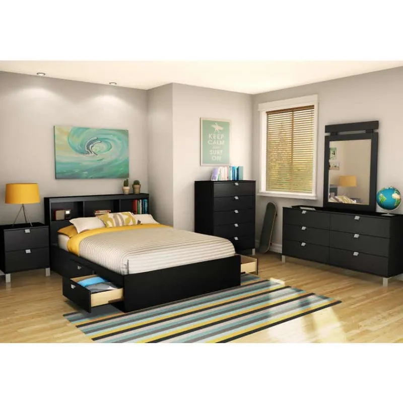 Meubles South Shore Full Bookcase Headboard (54'') - South Shore