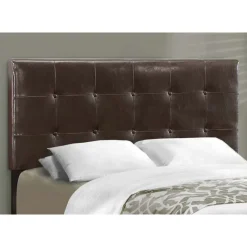 Monarch Full Leather-Look with Headboard (54") -