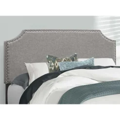 Monarch Full Linen Bed with Headboard (54") -