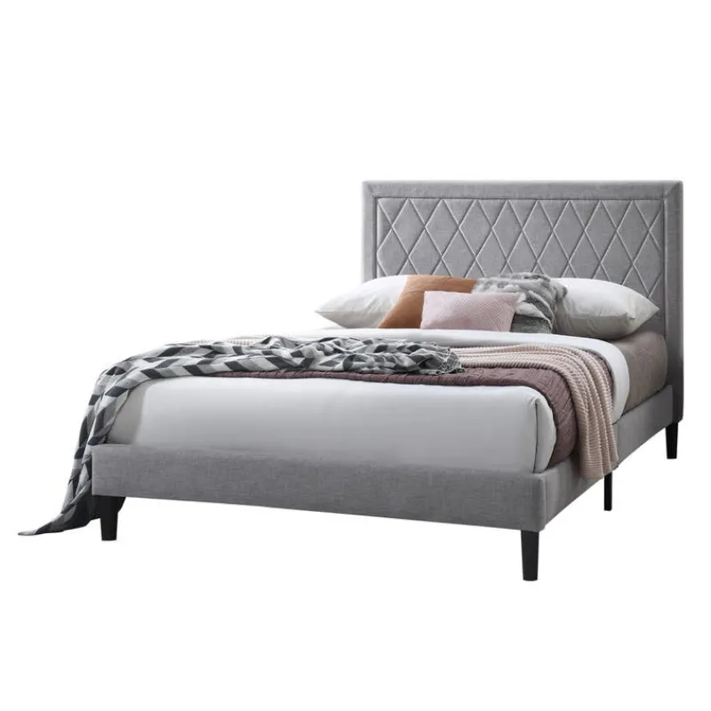 Full Linen Bed with Headboard (54")