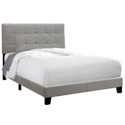 Monarch Full Linen Bed with Headboard (54") -