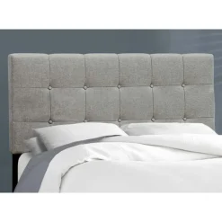Monarch Full Linen Bed with Headboard (54