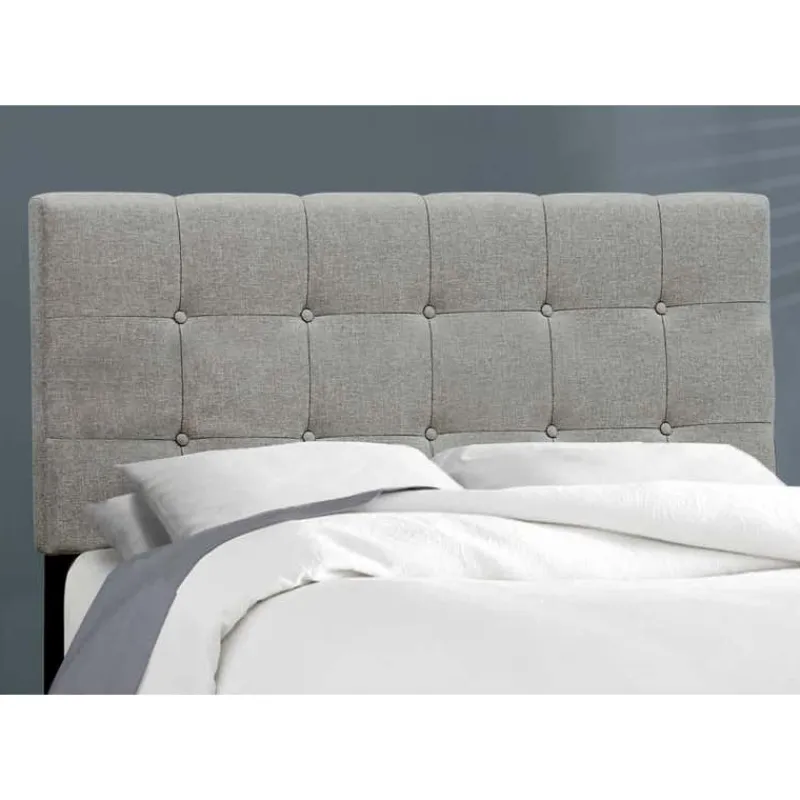 Monarch Full Linen Bed with Headboard (54") -