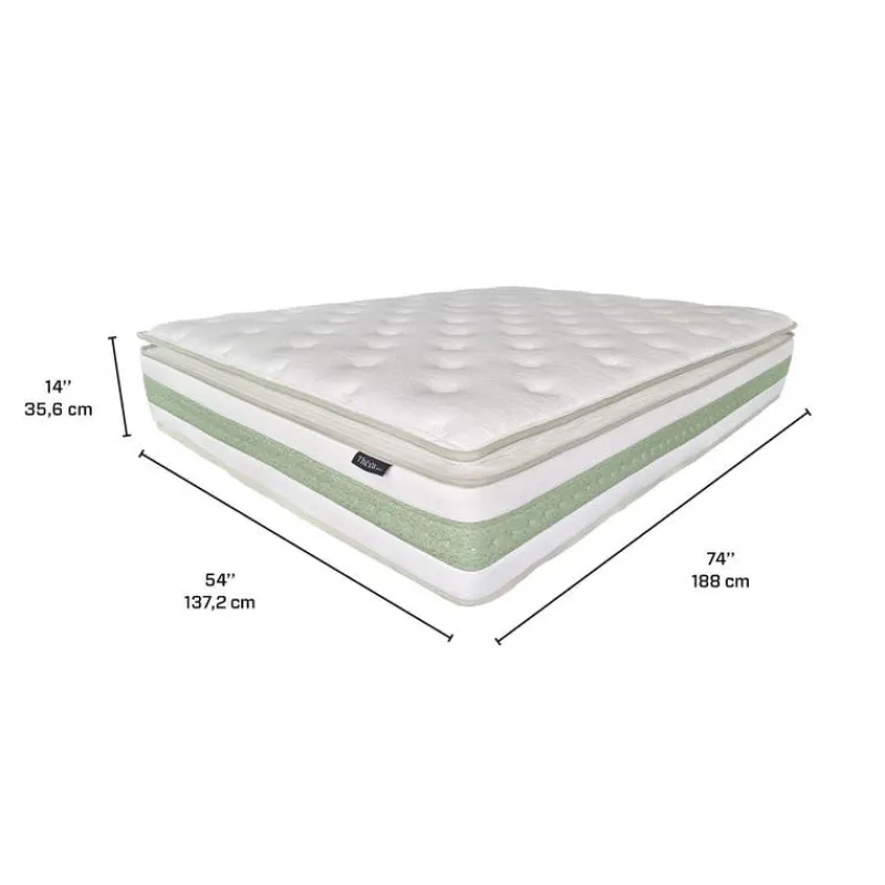 Full Medium-Firm Hybrid Mattress-in-a-Box - 54"