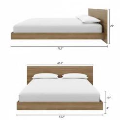 Nexera Full Platform Bed with Headboard (54