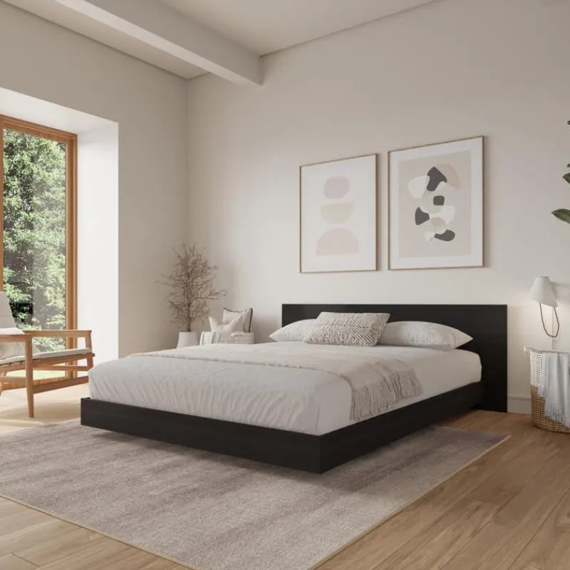 Nexera Full Platform Bed with Headboard (54") -