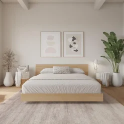 Nexera Full Platform Bed with Headboard (54") -