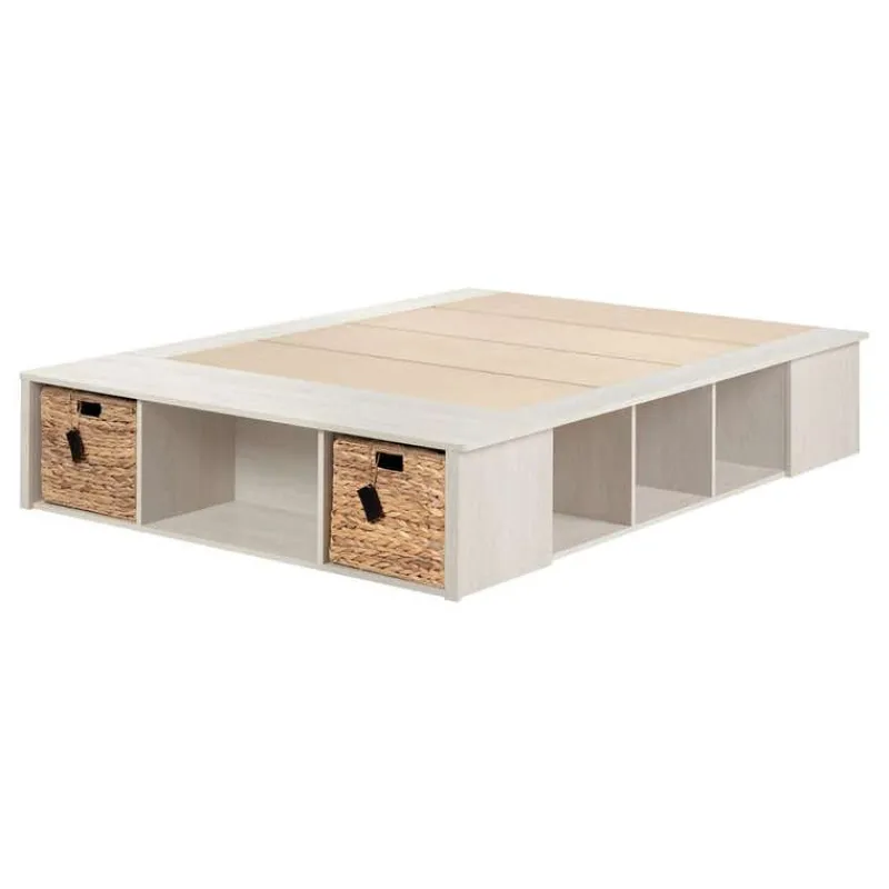 Meubles South Shore Full Storage Bed and Baskets (54") - South Shore