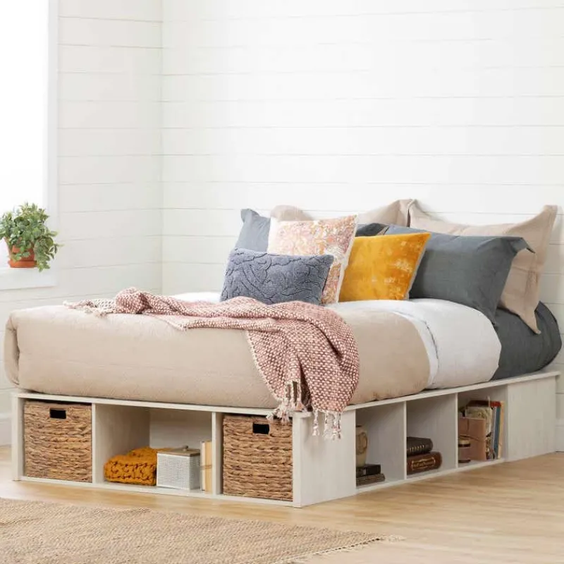 Meubles South Shore Full Storage Bed and Baskets (54") - South Shore