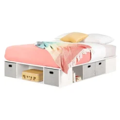 Meubles South Shore Full Storage Bed with Baskets (54") - South Shore
