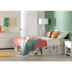 Meubles South Shore Full Storage Bed with Baskets (54