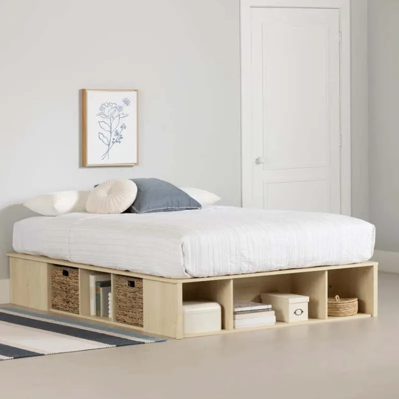 Meubles South Shore Full Storage Bed with Baskets (54") - South Shore