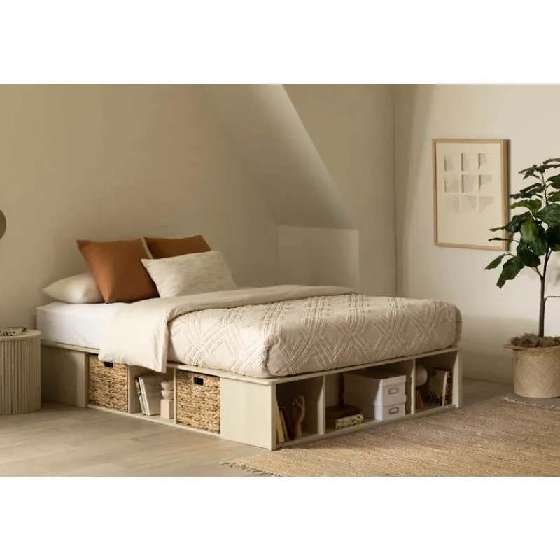Meubles South Shore Full Storage Bed with Baskets (54") - South Shore