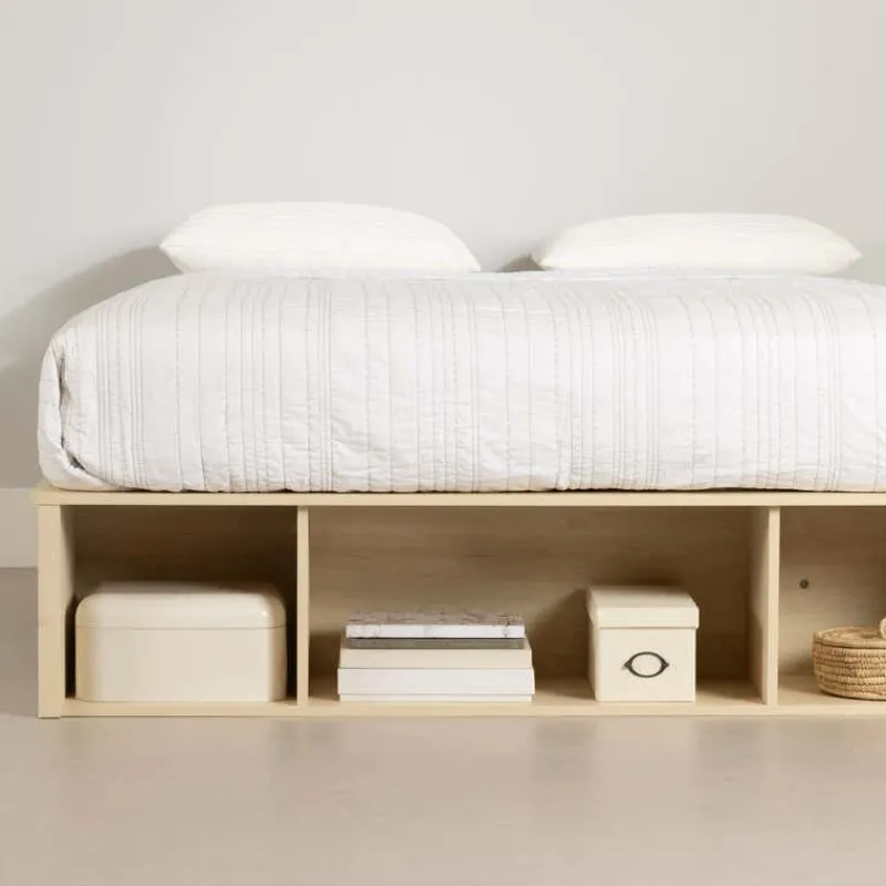 Meubles South Shore Full Storage Bed with Baskets (54") - South Shore