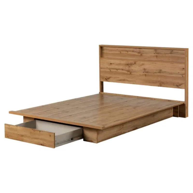 Meubles South Shore Full/Queen Bed with 1-Drawer Storage and Headboard (54"/60") - South Shore