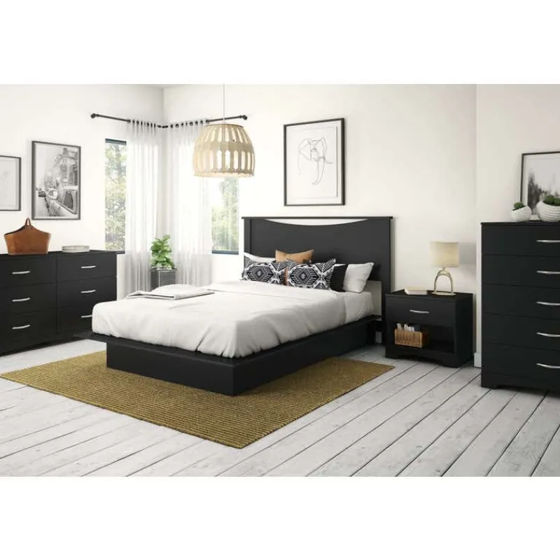 Meubles South Shore Full/Queen Bed with Headboard (54"/60") - South Shore