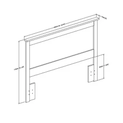 Meubles South Shore Full/Queen Headboard (54/60'') - South Shore