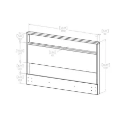 Meubles South Shore Full/Queen Headboard (54/60'') - South Shore