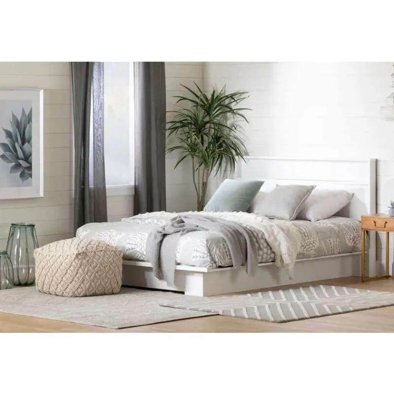 Meubles South Shore Full/Queen Platform Bed (54"/60'') - South Shore