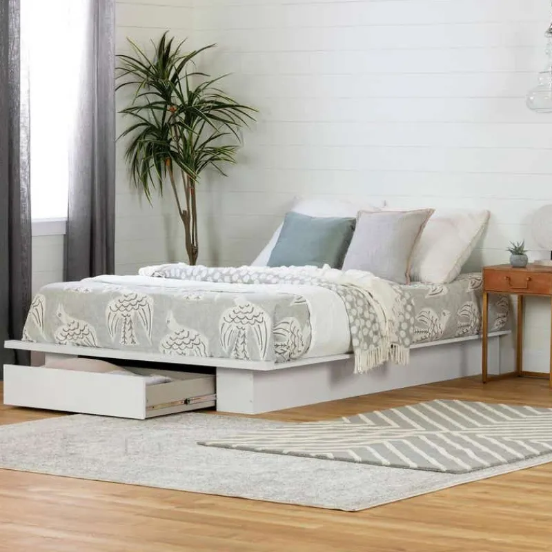 Meubles South Shore Full/Queen Platform Bed (54"/60'') - South Shore