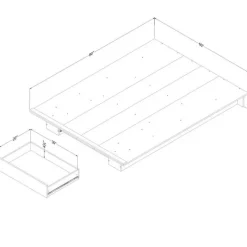 Meubles South Shore Full/Queen Platform Bed (54