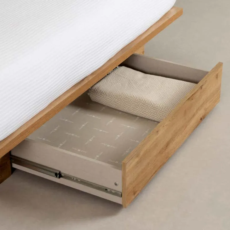Meubles South Shore Full/Queen Platform Bed with 1-Drawer Storage (54"/60") - South Shore