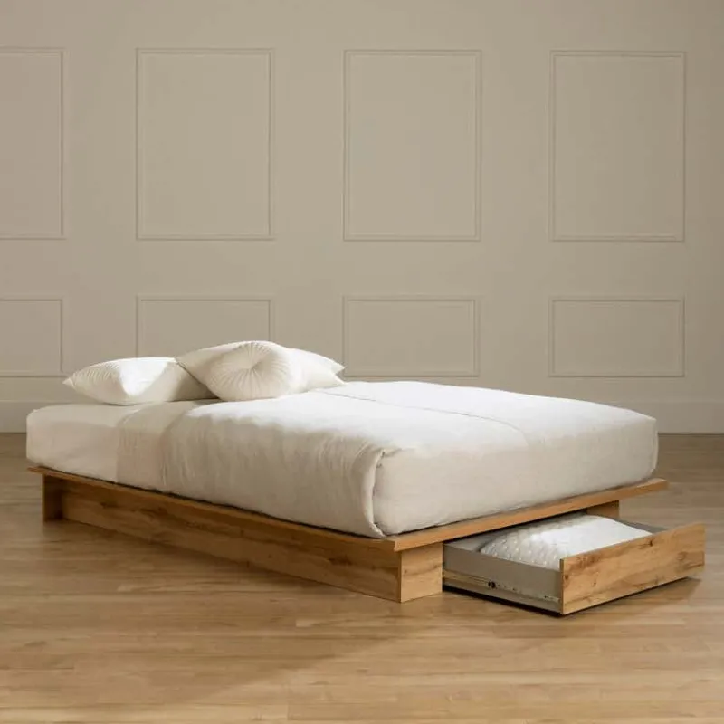 Meubles South Shore Full/Queen Platform Bed with 1-Drawer Storage (54"/60") - South Shore