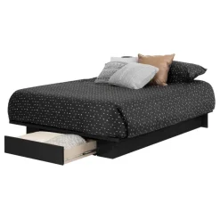 Meubles South Shore Full/Queen Platform Bed with 1-Drawer Storage (54