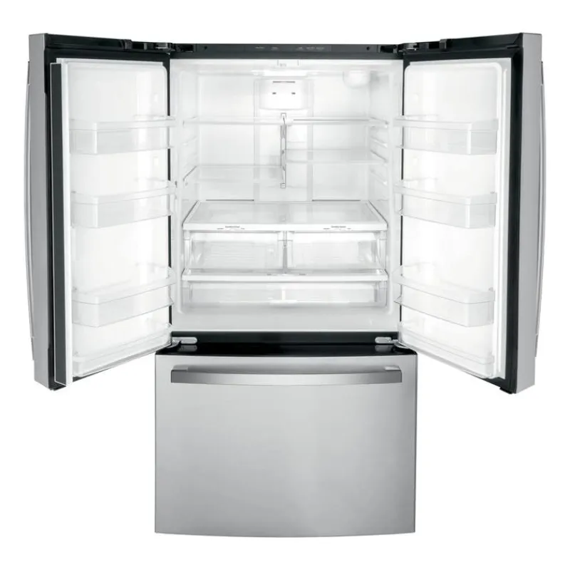 GE Appliances GE 21,9 Cu Ft 36 In Refrigerator Bottom Freezer, French door - GWE22JYMFS