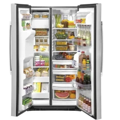 GE Appliances GE 25.1 Cu Ft 36 In Refrigerator Side by side - GSS25IYNFS