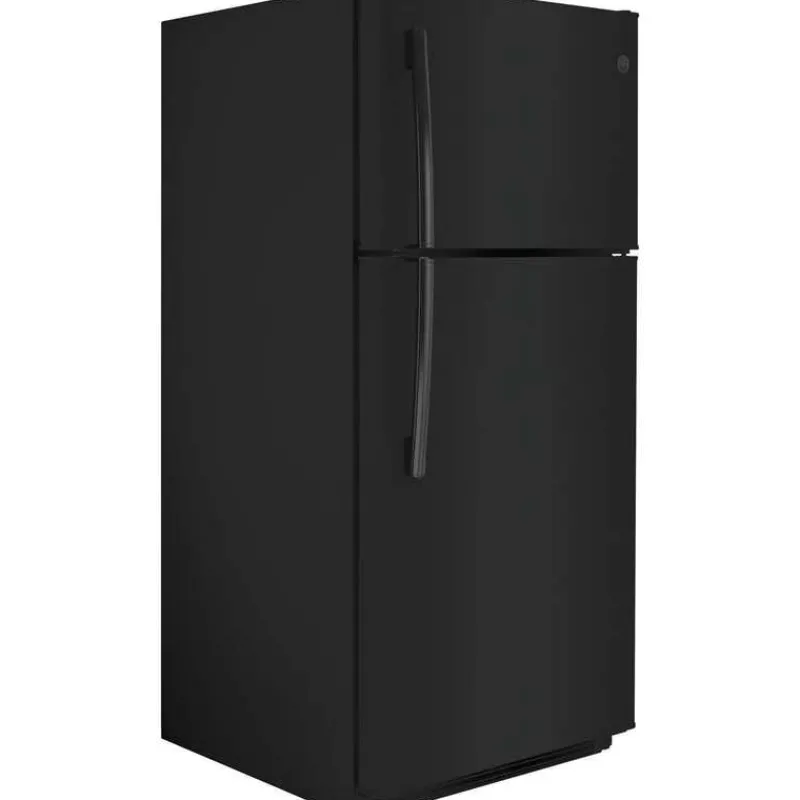 GE Appliances GE 18 Cu Ft 30 In Refrigerator Top Freezer - GTE18FTLKBB