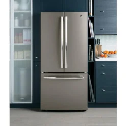 GE Appliances GE 18.6 Cu Ft 33 In Refrigerator Bottom Freezer - GWE19JMLES