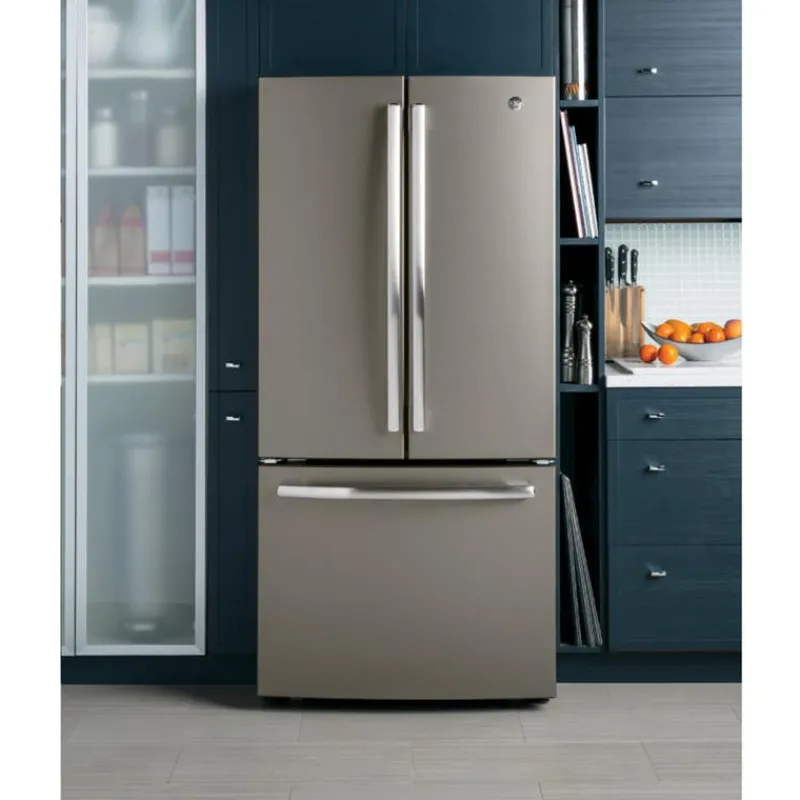 GE Appliances GE 18.6 Cu Ft 33 In Refrigerator Bottom Freezer - GWE19JMLES
