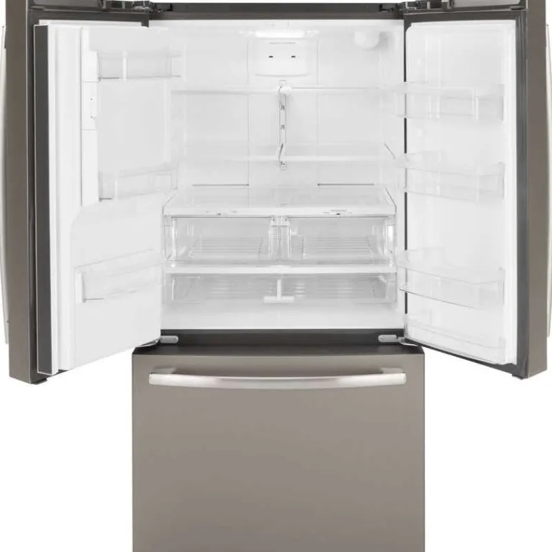 GE Appliances GE 25.5 Cu Ft 36 In Refrigerator Bottom Freezer, French door - GFE26JMMES