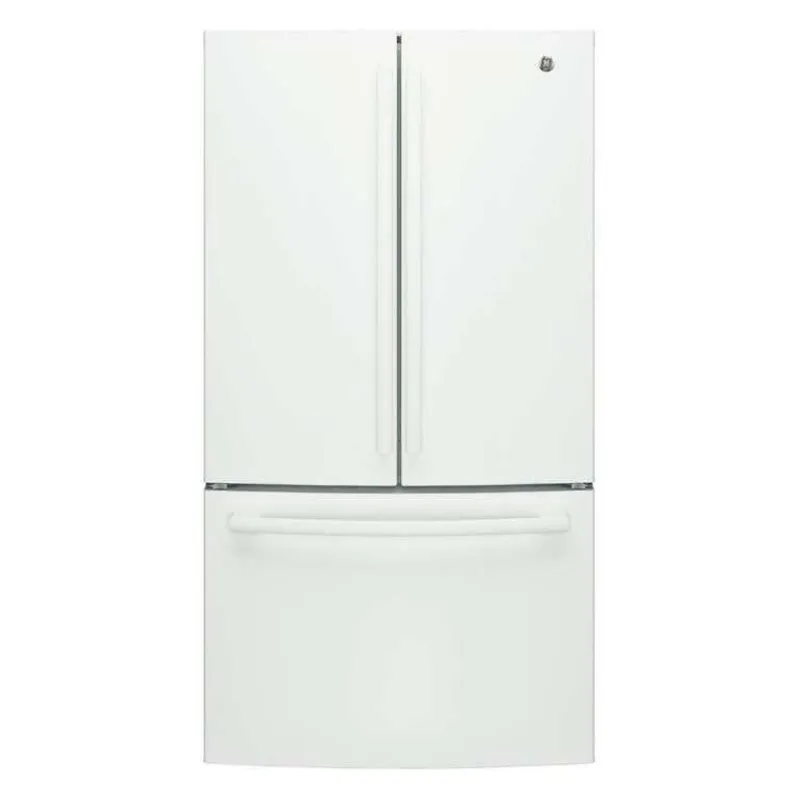 GE Appliances GE 26.7 Cu Ft 36 In Refrigerator Bottom Freezer, French door - GNE27JGMWW