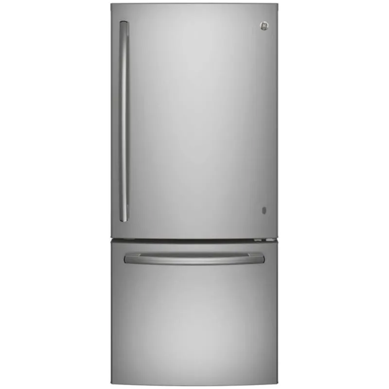 GE Appliances GE 21 Cu Ft 30 In Refrigerator Bottom Freezer - GDE21EYKFS