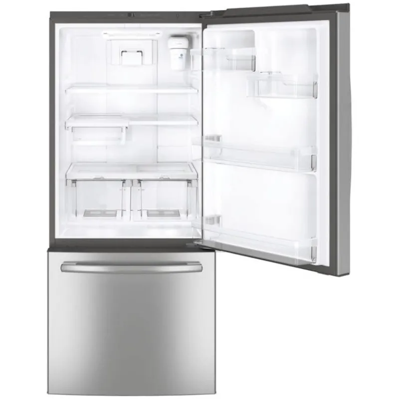 GE Appliances GE 21 Cu Ft 30 In Refrigerator Bottom Freezer - GDE21EYKFS