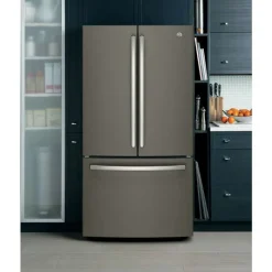 GE Appliances GE 27 Cu Ft 36 In Refrigerator Bottom Freezer, French door - GNE27JMMES