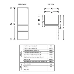 GE Appliances GE 11.9 Cu Ft 24 In Refrigerator Bottom Freezer - GLE12HSPSS