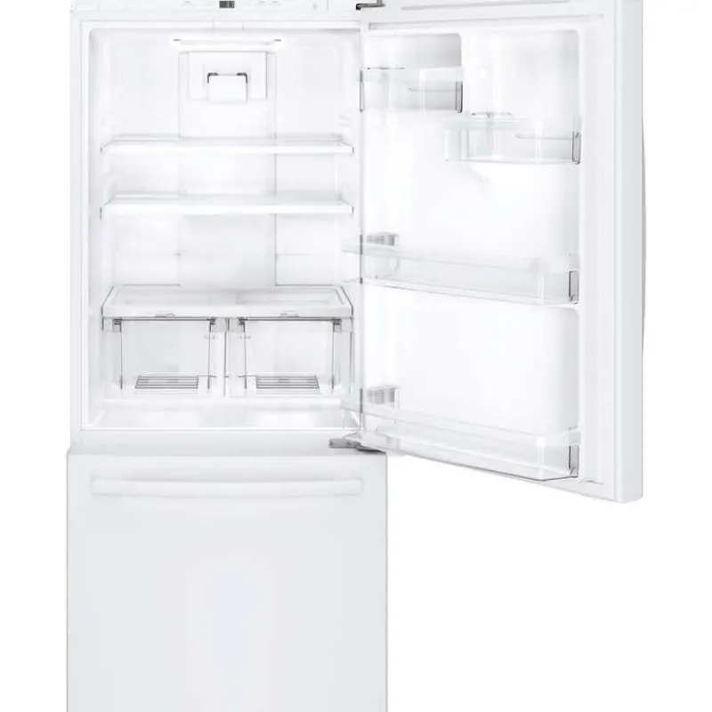 GE Appliances GE 20.9 Cu Ft 30 In Refrigerator Bottom Freezer - GDE21DGKWW
