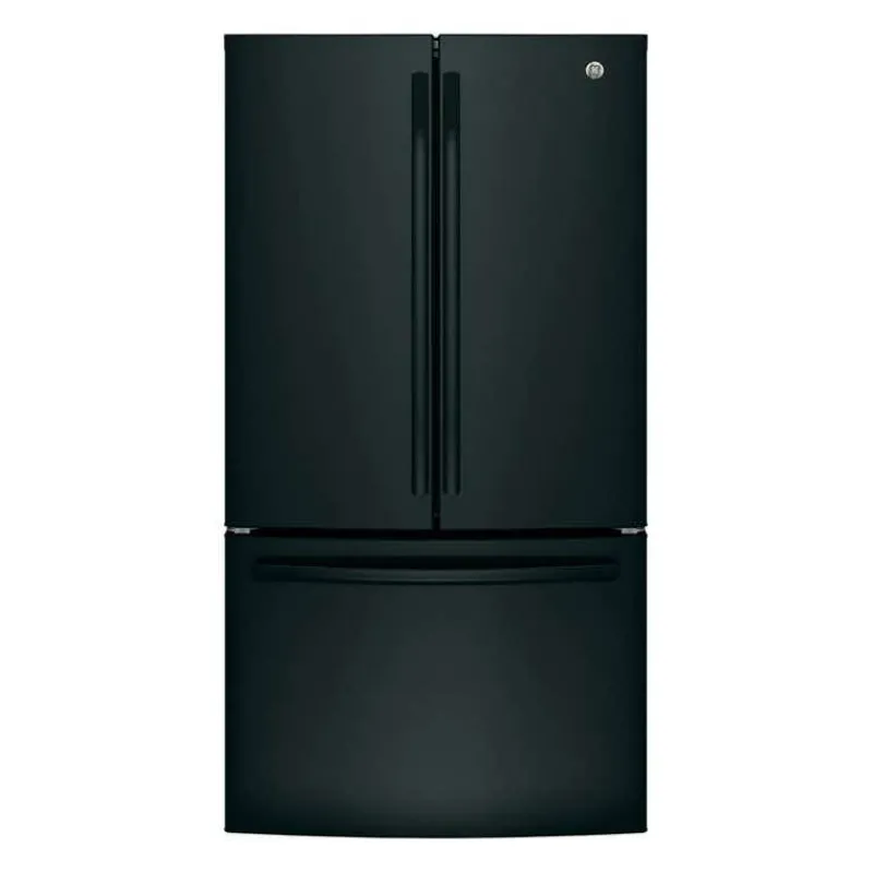 GE Appliances GE 26.7 Cu Ft 36 In Refrigerator Bottom Freezer, French door - GNE27JGMBB