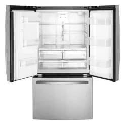 GE Appliances GE 20,6 Cu Ft 36 In Refrigerator Bottom Freezer, French door - GYE21JYMFS