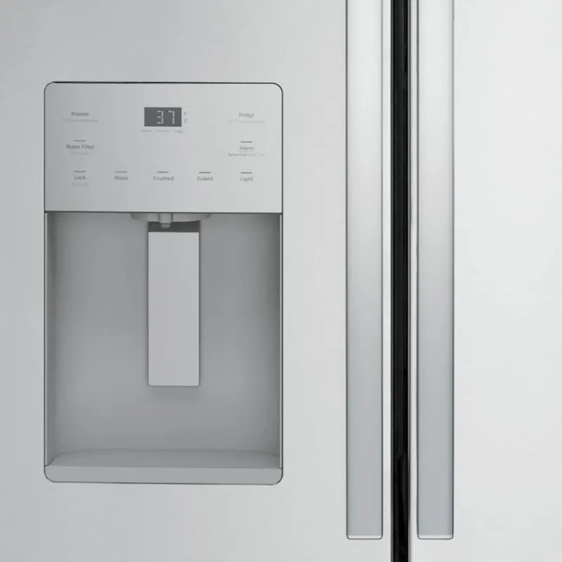 GE Appliances GE 20,6 Cu Ft 36 In Refrigerator Bottom Freezer, French door - GYE21JYMFS
